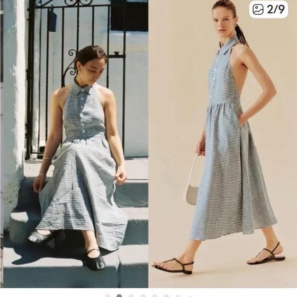 old navy midi linen dress NWT Old Navy Cute Stylist Beautiful Crochet-Yoke Soft Linen-Blend Midi –  JNL Trading main image 1